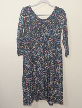 Alice + Ames Ballet Dress in Hanna Floral Blue Pink Green Colorful Girls Size 10